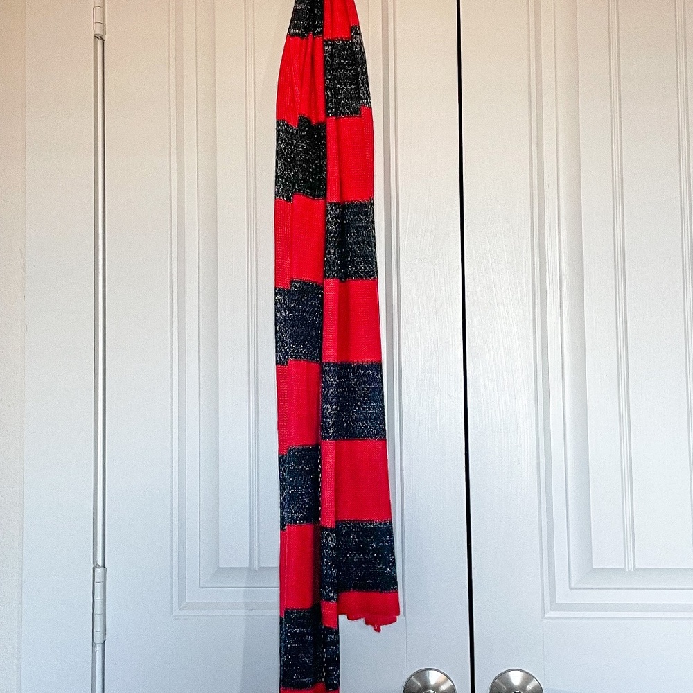 Red and Black Scarf